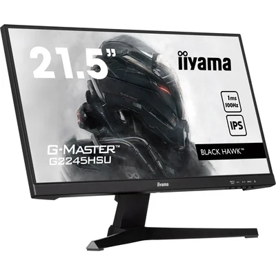 Monitor iiyama G-Master Black Hawk G2245HSU-B2 22" IPS LED 1ms 100Hz /HDMI, DisplayPort, hub USB/ FreeSync, FlickerFree