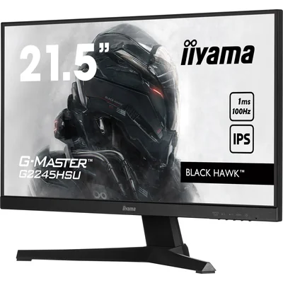 Monitor iiyama G-Master Black Hawk G2245HSU-B2 22" IPS LED 1ms 100Hz /HDMI, DisplayPort, hub USB/FreeSync, FlickerFree