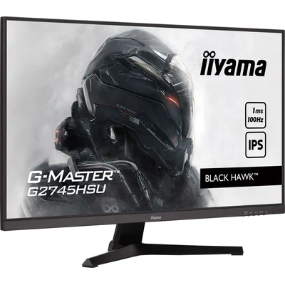 Monitor iiyama G-Master Black Hawk G2745HSU-B2 27" IPS LED 1ms 100Hz /HDMI, DisplayPort, hub USB/ FreeSync, FlickerFree