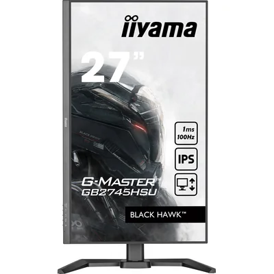 Monitor iiyama G-Master Black Hawk GB2745HSU-B2 27" IPS LED 1ms 100Hz /HDMI, DisplayPort, hub USB/FreeSync, FlickerFree