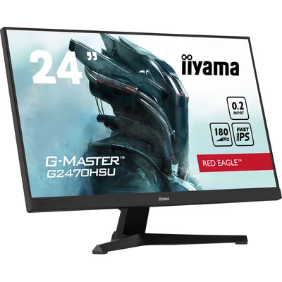 Monitor iiyama G-Master G2470HSU-B6, 24" IPS, 180 Hz, 0,2 ms / HDMI, DP/ Adaptivní synchronizace, Red Eagle
