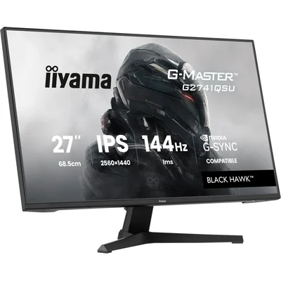 Монітор iiyama G-Master G2741QSU-B1 Black Hawk 27" QHD IPS LED 144 Гц 1 мс / HDMI, DisplayPort/ Freesync, Black Tuner