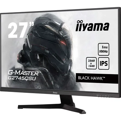 Monitor iiyama G-Master G2745QSU-B2 Black Hawk 27" WQHD IPS LED 100Hz 1ms /HDMI DisplayPort/hub USB FlickerFree