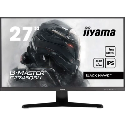 Монітор iiyama G-Master G2745QSU-B2 Black Hawk 27" WQHD IPS LED 100Hz 1ms /HDMI DisplayPort/USB хаб FlickerFree