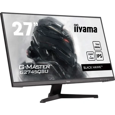 Монітор iiyama G-Master G2745QSU-B2 Black Hawk 27" WQHD IPS LED 100Hz 1ms /HDMI DisplayPort/USB хаб FlickerFree