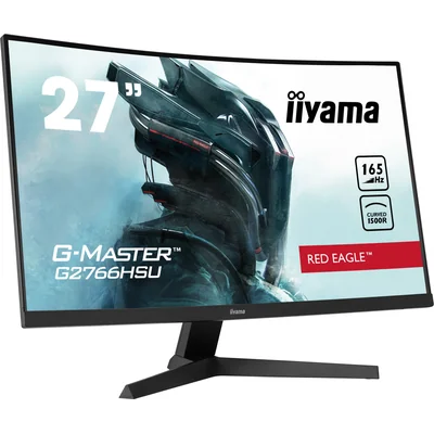 Monitor iiyama G-Master G2766HSU-B1 RedEagle 27" curvo VA LED, 1 ms, 165 Hz, HDR, FreeSync Premium, FlickerFree, BlackTuner