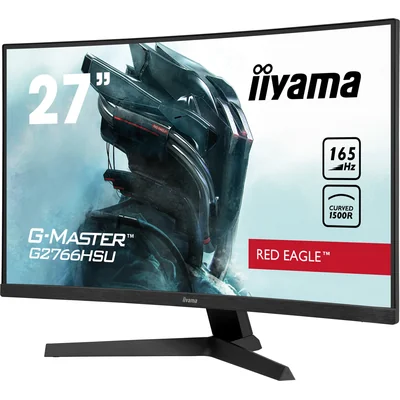 Monitor iiyama G-Master G2766HSU-B1 RedEagle 27" zakrzywiona VA LED, 1ms, 165Hz, HDR, FreeSync Premium, FlickerFree, BlackTuner