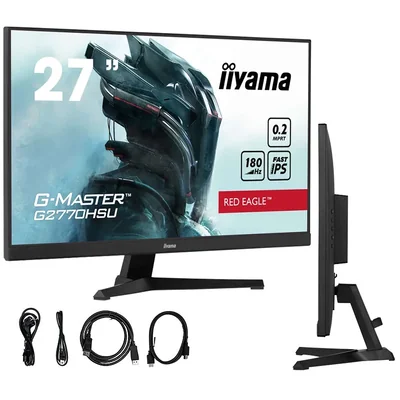 Monitor iiyama G-Master G2770HSU-B6 27" IPS, 180Hz, 0,2ms /HDMI, DP/Sync adattivo, Red Eagle