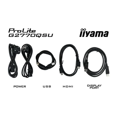Монітор iiyama G-MASTER G2770QSU-B6 27" RED EAGLE 0.2 мс 180 Гц WQHD Fast IPS AdaptiveSync