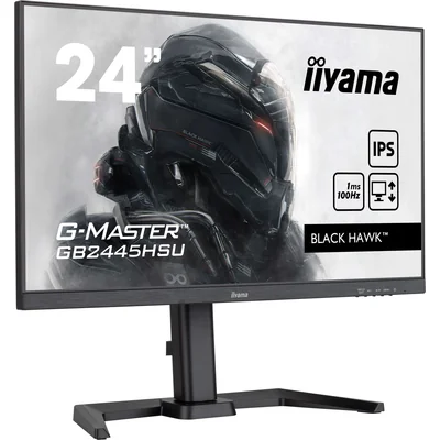 Monitor iiyama G-Master GB2445HSU-B2 Black Hawk 24" IPS LED 100Hz 1ms /HDMI DisplayPort/hub USB FlickerFree HAS
