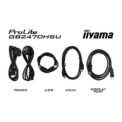 Monitor iiyama G-Master GB2470HSU-B6 Red Eagle de 24" IPS LED, 0,2 ms, 180 Hz, HDMI DP, sin parpadeo y FreeSync