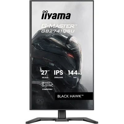 Монітор iiyama G-Master GB2741QSU-B1 Black Hawk 27" QHD IPS LED 144 Гц 1 мс / HDMI, DisplayPort/ Freesync, Black Tuner, HAS