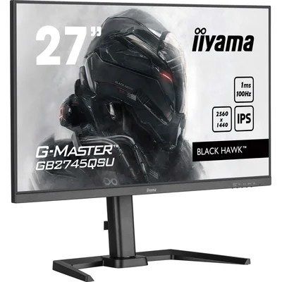 Monitor iiyama G-Master GB2745QSU-B2 Black Hawk 27" WQHD IPS LED 100Hz 1ms /HDMI DisplayPort/ hub USB FlickerFree HAS