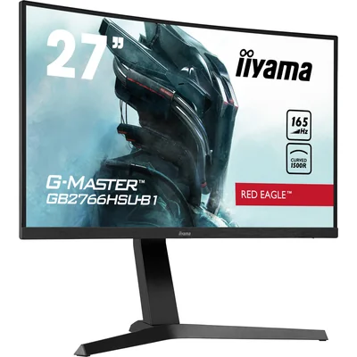 Monitor iiyama G-Master GB2766HSU-B1 RedEagle 27" zakrzywiona VA LED, 1ms, 165Hz, HDR, FreeSync Premium, FlickerFree, BlackTuner