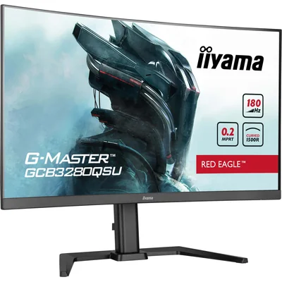 Монітор iiyama G-Master GCB3280QSU-B2 Red Eagle 32" вигнутий VA LED, WQHD, 180 Гц, 0,2 мс, /2xHDMI, DP/ AdaptiveSync