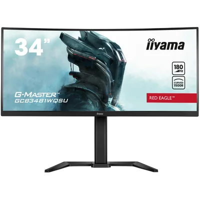 Monitor iiyama G-Master GCB3481WQSU-B1 Red Eagle 34" VA LED 180Hz 0,3ms con matrice curva FreeSync Premium