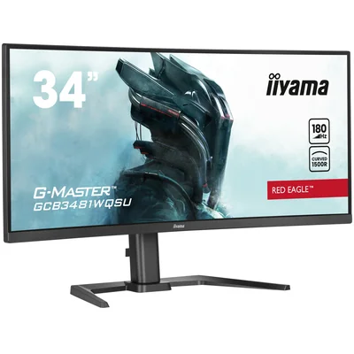Monitor iiyama G-Master GCB3481WQSU-B1 Red Eagle 34" VA LED 180Hz 0,3ms con matrice curva FreeSync Premium