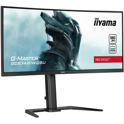 Monitor iiyama G-Master GCB3481WQSU-B1 Red Eagle 34" VA LED 180Hz 0.3ms with curved FreeSync Premium matrix