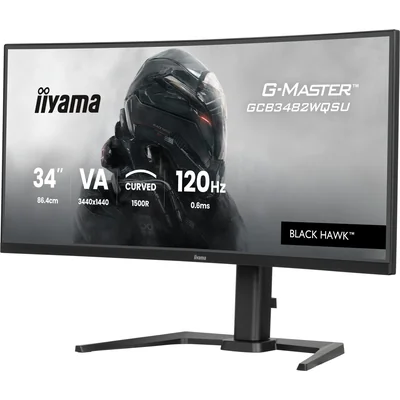 Монітор iiyama G-Master GCB3482WQSU-B1 Black Hawk 34" Bent VA LED 120Hz 0.6ms (HDMI, DP, USB-C) FreeSync Premium