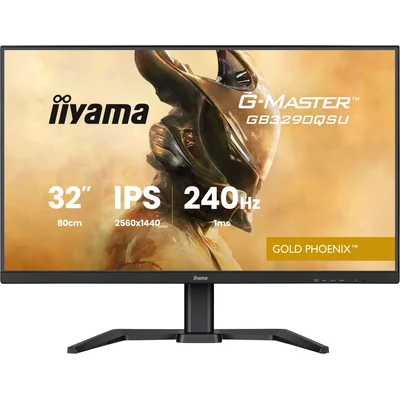 Monitor iiyama Gold Phoenix GB3290QSU-B1 32" WQHD IPS LED 240Hz 1ms USB-C HDMI DP, FreeSync Premium