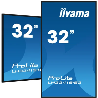 Монітор iiyama ProLite LH3241S-B2 DS 32" IPS LED, 24/7, VGA, HDMI, USB медіаплеєр