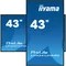 Монітор iiyama ProLite LH4341UHS-B2 43" IPS LED, 4K, цілодобова цифрова вивіска, 1xVGA, 3xHDMI, динаміки