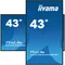 Монітор iiyama ProLite LH4365UHSB-B1 DS 43" 4K IPS LED, 24/7, CMS iisignage2, Android11, Eshare, 800cd, WiFi, Lan, HDMI, DP