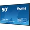 Монітор iiyama ProLite LH5041UHS-B2AG 50" VA LED, 4K, цілодобова цифрова вивіска, 1xVGA, 3xHDMI, динаміки, USB-медіаплеєр