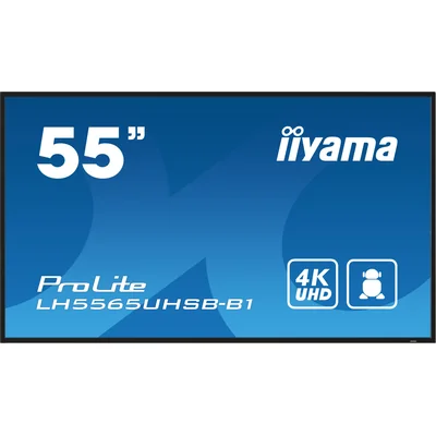 Monitor iiyama ProLite LH5565UHSB-B1 DS 55" 4K IPS LED, 24/7, CMS iisignage2, Android11, Eshare, 800cd, WiFi, Lan, HDMI, DP