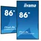 Monitor iiyama ProLite LH8664UHS-B2AG de 86" 4K ELED VA de gran formato con Android, iiSignage2, eShare, LAN, Wifi, 24/7
