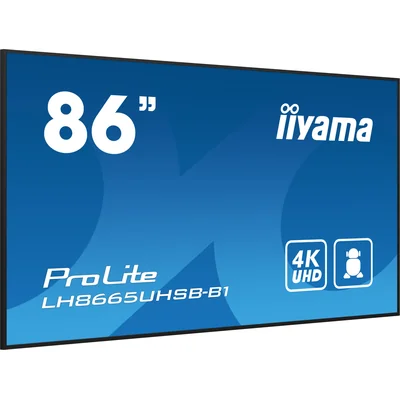 Монітор iiyama ProLite LH8665UHSB-B1 DS 86" 4K IPS LED, 24/7, CMS iisignage2, Android11, Eshare, 800cd, WiFi, Lan, HDMI, DP