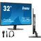 Monitor iiyama ProLite X3270QSU-B1 32" IPS LED WQHD 3ms 100Hz /2xHDMI DP/ FlickerFree
