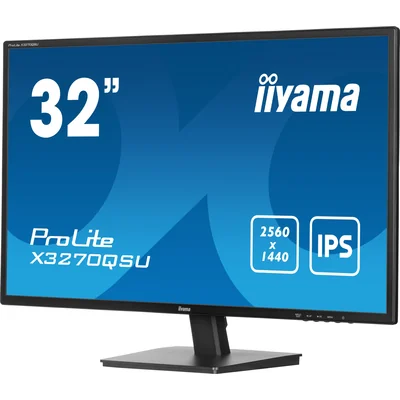 Monitor iiyama ProLite X3270QSU-B1 32" IPS LED WQHD 3ms 100Hz /2xHDMI DP/ FlickerFree