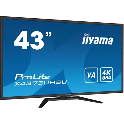 Monitor iiyama ProLite X4373UHSU-B1 43" VA LED, 4K, PbP, 3 ms, DisplayPort, HDMI, FlickerFree, Blaulichtreduzierung