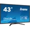 Monitor iiyama ProLite X4373UHSU-B1 43" VA LED, 4K, PbP, 3ms, DisplayPort, HDMI, FlickerFree, redukce modrého světla