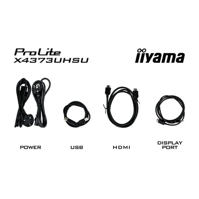 Monitor iiyama ProLite X4373UHSU-B1 43" VA LED, 4K, PbP, 3ms, DisplayPort, HDMI, FlickerFree, redukce modrého světla