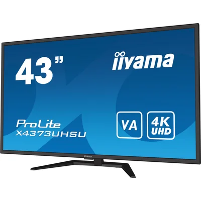 Monitor iiyama ProLite X4373UHSU-B1 43" VA LED, 4K, PbP, 3ms, DisplayPort, HDMI, FlickerFree, redukcja niebieskiego światła
