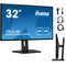Monitor iiyama ProLite XB3288UHSU-B5 de 32" VA LED 4K /2xHDMI DP/FlickerFree, BlueLightReducion