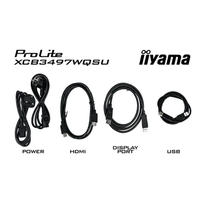 Monitor iiyama ProLite XCB3494WQSU-B1 34" Zagięty UWQHD VA LED 0,4ms 120Hz /2xHDMI DP/ FreeSync FlickerFree