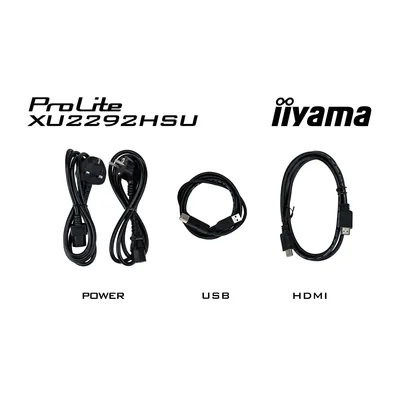 Monitor iiyama ProLite XU2292HSU-B6 22" IPS LED 100Hz 0,4ms /HDMI DisplayPort/hub USB FlickerFree