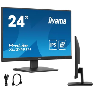 Монітор iiyama ProLite XU2491H-B1 24" IPS LED (HDMI, DP) 0.5 мс 100 Гц AdaptiveSync
