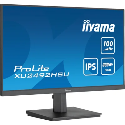 Monitor iiyama ProLite XU2492HSU-B6 24" IPS LED 100Hz 0,4ms /HDMI, DisplayPort, hub USB/FlickerFree