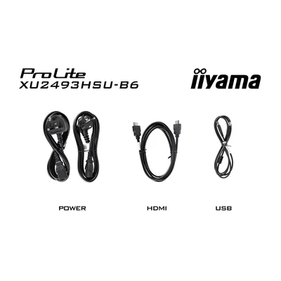 Monitor iiyama ProLite XU2493HSU-B7 24" IPS LED 100Hz 1ms /HDMI, DisplayPort, hub USB/ FreeSync, FlickerFree