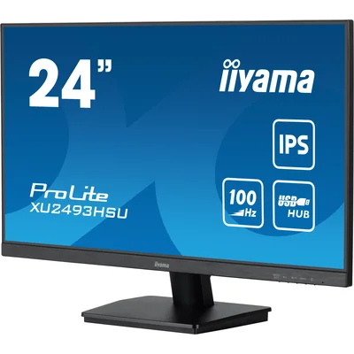Monitor iiyama ProLite XU2493HSU-B7 24" IPS LED 100Hz 1ms /HDMI, DisplayPort, hub USB/FreeSync, FlickerFree