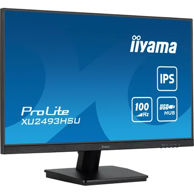 Монітор iiyama ProLite XU2493HSU-B7 24" IPS LED 100Hz 1ms /HDMI, DisplayPort, USB-хаб/ FreeSync, FlickerFree