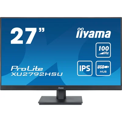 Monitor iiyama ProLite XU2792HSU-B6 de 27" IPS LED, 100 Hz, 0,4 ms, HDMI, DisplayPort, concentrador USB, sin parpadeo