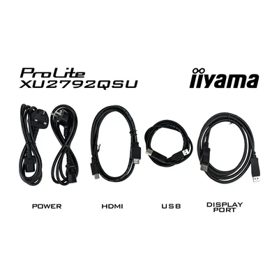 Монітор iiyama ProLite XU2792QSU-B6 27" WQHD IPS LED 0.4 мс 100 Гц /HDMI DisplayPort/