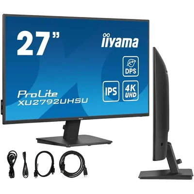 Monitor iiyama ProLite XU2792UHSU-B6 27" IPS LED 4K /HDMI, DP/ FlickerFree + Redukcja niebieskiego światła