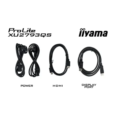 Monitor iiyama ProLite XU2793QS-B6 27" WQHD IPS LED 100Hz 1ms /HDMI, DisplayPort/ FlickerFree
