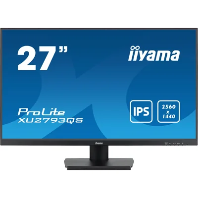 Monitor iiyama ProLite XU2793QS-B6 27" WQHD IPS LED 100Hz 1ms /HDMI, DisplayPort/FlickerFree
